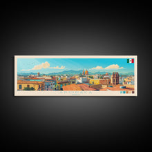Carregar imagem no visualizador da galeria, Apodaca, Mexico Panoramic Travel Poster Canvas Print, Apodaca, Mexico Painting, Mexico Art, Apodaca Panoramic Travel Art, Travel Painting
