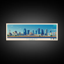 Carregar imagem no visualizador da galeria, Astana, Kazakhstan Panoramic Travel Poster Canvas Print, Astana, Kazakhstan Painting, Kazakhstan Art, Astana Travel Art, Guest Room Painting
