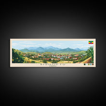 Carregar imagem no visualizador da galeria, Bishoftu, Ethiopia Panoramic Travel Poster Canvas Print, Bishoftu, Ethiopia Painting, Ethiopia Art, Bishoftu Panoramic Travel Art, Travel Painting
