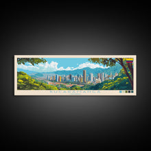 Carregar imagem no visualizador da galeria, Bucaramanga, Colombia Panoramic Travel Poster Canvas Print, Bucaramanga, Colombia Painting, Colombia Art, Bucaramanga Travel Art, Guest Room Painting

