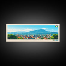 Carregar imagem no visualizador da galeria, Bujumbura, Burundi Panoramic Travel Poster Canvas Print, Bujumbura, Burundi Painting, Burundi Art, Bujumbura Travel Art, Guest Room Painting
