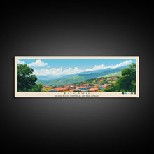 Carregar imagem no visualizador da galeria, Bukavu, Congo Panoramic Travel Poster Canvas Print, Bukavu, Congo Painting, Congo Art, Bukavu Travel Art, Living Room Painting
