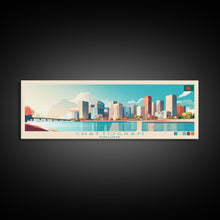 Cargar imagen en el visor de la galería, Chattogram, Bangladesh Travel Poster Panoramic Canvas Print, Chattogram, Bangladesh Painting, Bangladesh Art, Chattogram Travel Art, Guest Room Painting
