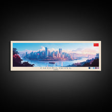 Cargar imagen en el visor de la galería, Chongqing, China Panoramic Travel Poster Canvas Print, Chongqing, China Painting, China Art, Chongqing Travel Art, Guest Room Painting
