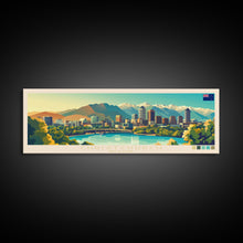 Load image into Gallery viewer, Panoramic Travel Poster Christchurch, New Zealand Canvas Print, Christchurch, New Zealand Painting, New Zealand Art, Christchurch Travel Art, Guest Room Painting
