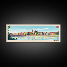 Load image into Gallery viewer, Colchester, England Travel Poster Panoramic Canvas Print, Colchester, England Painting, England Art, Colchester Travel Art, Guest Room Painting
