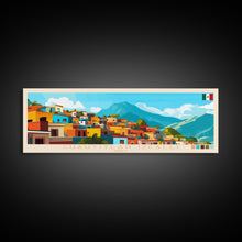 Load image into Gallery viewer, Cuautitlan Izcalli, Mexico Panoramic Travel Poster Canvas Print, Cuautitlan Izcalli, Mexico Painting, Mexico Art, Cuautitlan Izcalli Panoramic Travel Art, Travel Painting
