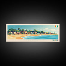 Load image into Gallery viewer, Daloa, Ivory Coast Panoramic Travel Poster Canvas Print, Daloa, Ivory Coast Painting, Ivory Coast Art, Daloa Panoramic Travel Art, Travel Painting
