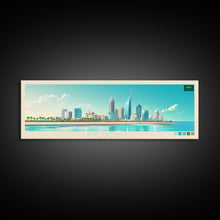 Load image into Gallery viewer, Dammam, Saudi Arabia Panoramic Travel Poster Canvas Print, Dammam, Saudi Arabia Painting, Saudi Arabia Art, Dammam Travel Art, Guest Room Painting
