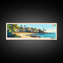Load image into Gallery viewer, Divo, Ivory Coast Travel Poster Panoramic Canvas Print, Divo, Ivory Coast Painting, Ivory Coast Art, Divo Travel Art, Guest Room Painting
