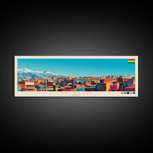 Load image into Gallery viewer, El Alto, Bolivia Panoramic Travel Poster Canvas Print, El Alto, Bolivia Painting, Bolivia Art, El Alto Panoramic Travel Art, Travel Painting
