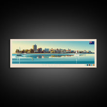Carregar imagem no visualizador da galeria, Geelong, Australia Travel Poster Panoramic Canvas Print, Geelong, Australia Painting, Australia Art, Geelong Travel Art, Guest Room Painting
