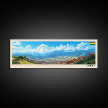 Load image into Gallery viewer, Montero, Bolivia Panoramic Travel Poster Canvas Print, Montero, Bolivia Painting, Bolivia Art, Montero Travel Art, Guest Room Painting
