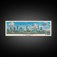 Carregar imagem no visualizador da galeria, Astana, Kazakhstan Panoramic Canvas Print, Astana, Kazakhstan Painting, Kazakhstan Art, Astana Travel Poster, Travel Art, Vacation Gift
