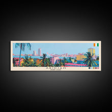 Carregar imagem no visualizador da galeria, Abidjan, Ivory Coast Panoramic Canvas Print, Abidjan, Ivory Coast Painting, Ivory Coast Art, Abidjan Travel Poster, Travel Art, Living Room Painting
