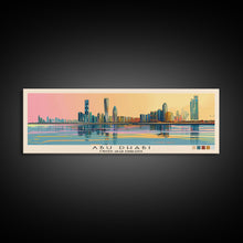 Carregar imagem no visualizador da galeria, Abu Dhabi, United Arab Emirates Panoramic Canvas Print, Abu Dhabi, United Arab Emirates Painting, United Arab Emirates Art, Abu Dhabi Travel Poster, Travel Art, Housewarming Gift
