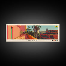 Carregar imagem no visualizador da galeria, Accra, Ghana Panoramic Canvas Print, Accra, Ghana Painting, Ghana Art, Accra Travel Poster, Travel Art, Guest Room Painting
