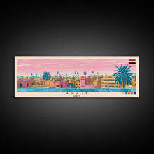 Carregar imagem no visualizador da galeria, Asyut, Egypt Panoramic Canvas Print, Asyut, Egypt Painting, Egypt Art, Asyut Travel Poster, Travel Art, Guest Room Painting
