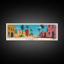 Load image into Gallery viewer, Banadir, Somalia Panoramic Canvas Print, Banadir, Somalia Painting, Somalia Art, Banadir Travel Poster, Travel Art, Living Room Painting
