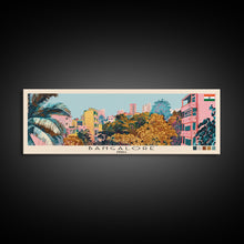 Load image into Gallery viewer, Bangalore, India Panoramic Canvas Print, Bangalore, India Painting, India Art, Bangalore Travel Poster, Travel Art, Vacation Gift
