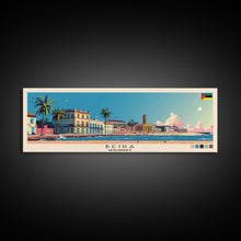 Cargar imagen en el visor de la galería, Beira, Mozambique Panoramic Canvas Print, Beira, Mozambique Painting, Mozambique Art, Beira Travel Poster, Travel Art, Guest Room Painting
