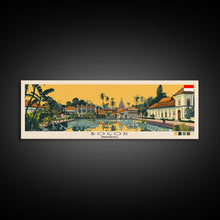 Load image into Gallery viewer, Bogor, Indonesia Panoramic Canvas Print, Bogor, Indonesia Painting, Indonesia Art, Bogor Travel Poster, Travel Art, Vacation Gift
