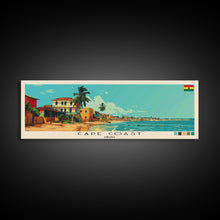 Carregar imagem no visualizador da galeria, Cape Coast, Ghana Panoramic Canvas Print, Cape Coast, Ghana Painting, Ghana Art, Cape Coast Travel Poster, Travel Art, Living Room Painting
