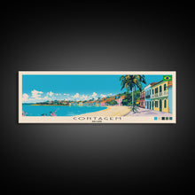 Cargar imagen en el visor de la galería, Contagem, Brazil Panoramic Canvas Print, Contagem, Brazil Painting, Brazil Art, Contagem Travel Poster, Travel Art, Guest Room Painting
