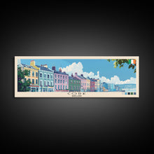 Cargar imagen en el visor de la galería, Cork, Ireland Panoramic Canvas Print, Cork, Ireland Painting, Ireland Art, Cork Travel Poster, Travel Art, Guest Room Painting
