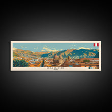 Carregar imagem no visualizador da galeria, Cusco, Peru Panoramic Canvas Print, Cusco, Peru Painting, Peru Art, Cusco Travel Poster, Travel Art, Guest Room Painting
