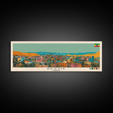 Load image into Gallery viewer, Dessie, Ethiopia Panoramic Canvas Print, Dessie, Ethiopia Painting, Ethiopia Art, Dessie Travel Poster, Travel Art, Housewarming Gift
