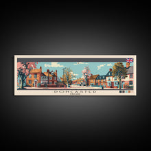 Load image into Gallery viewer, Doncaster, England Panoramic Canvas Print, Doncaster, England Painting, England Art, Doncaster Travel Poster, Travel Art, Guest Room Painting
