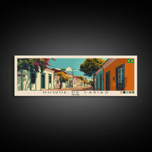 Load image into Gallery viewer, Duque de Caxias, Brazil Panoramic Canvas Print, Duque de Caxias, Brazil Painting, Brazil Art, Duque de Caxias Travel Poster, Travel Art, Housewarming Gift
