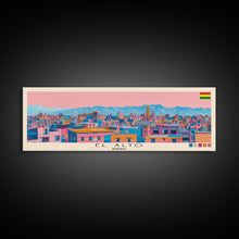 Load image into Gallery viewer, El Alto, Bolivia Panoramic Canvas Print, El Alto, Bolivia Painting, Bolivia Art, El Alto Travel Poster, Travel Art, Housewarming Gift
