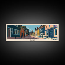 Load image into Gallery viewer, Ely, England Panoramic Canvas Print, Ely, England Painting, England Art, Ely Travel Poster, Travel Art, Living Room Painting
