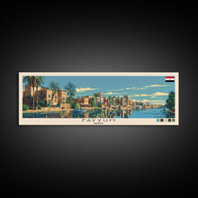Carregar imagem no visualizador da galeria, Fayyum, Egypt Panoramic Canvas Print, Fayyum, Egypt Painting, Egypt Art, Fayyum Travel Poster, Travel Art, Housewarming Gift
