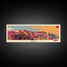 Cargar imagen en el visor de la galería, Fez, Morocco Panoramic Canvas Print, Fez, Morocco Painting, Morocco Art, Fez Travel Poster, Travel Art, Vacation Gift
