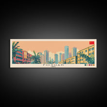 Load image into Gallery viewer, Foshan, China Panoramic Canvas Print, Foshan, China Painting, China Art, Foshan Travel Poster, Travel Art, Vacation Gift
