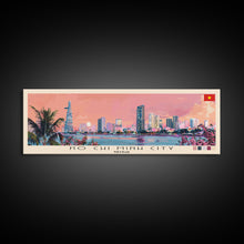 Cargar imagen en el visor de la galería, Ho Chi Minh City, Vietnam Panoramic Canvas Print, Ho Chi Minh City, Vietnam Painting, Vietnam Art, Ho Chi Minh City Travel Poster, Travel Art, Housewarming Gift
