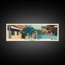 Load image into Gallery viewer, Makassar, Indonesia Panoramic Canvas Print, Makassar, Indonesia Painting, Indonesia Art, Makassar Travel Poster, Travel Art, Guest Room Painting
