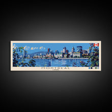 Carregar imagem no visualizador da galeria, Montreal, Canada Panoramic Canvas Print, Montreal, Canada Painting, Canada Art, Montreal Travel Poster, Travel Art, Guest Room Painting
