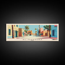 Carregar imagem no visualizador da galeria, al-Mansura, Egypt Panoramic Canvas Print, al-Mansura, Egypt Painting, Egypt Art, al-Mansura Travel Poster, Travel Art, Vacation Gift
