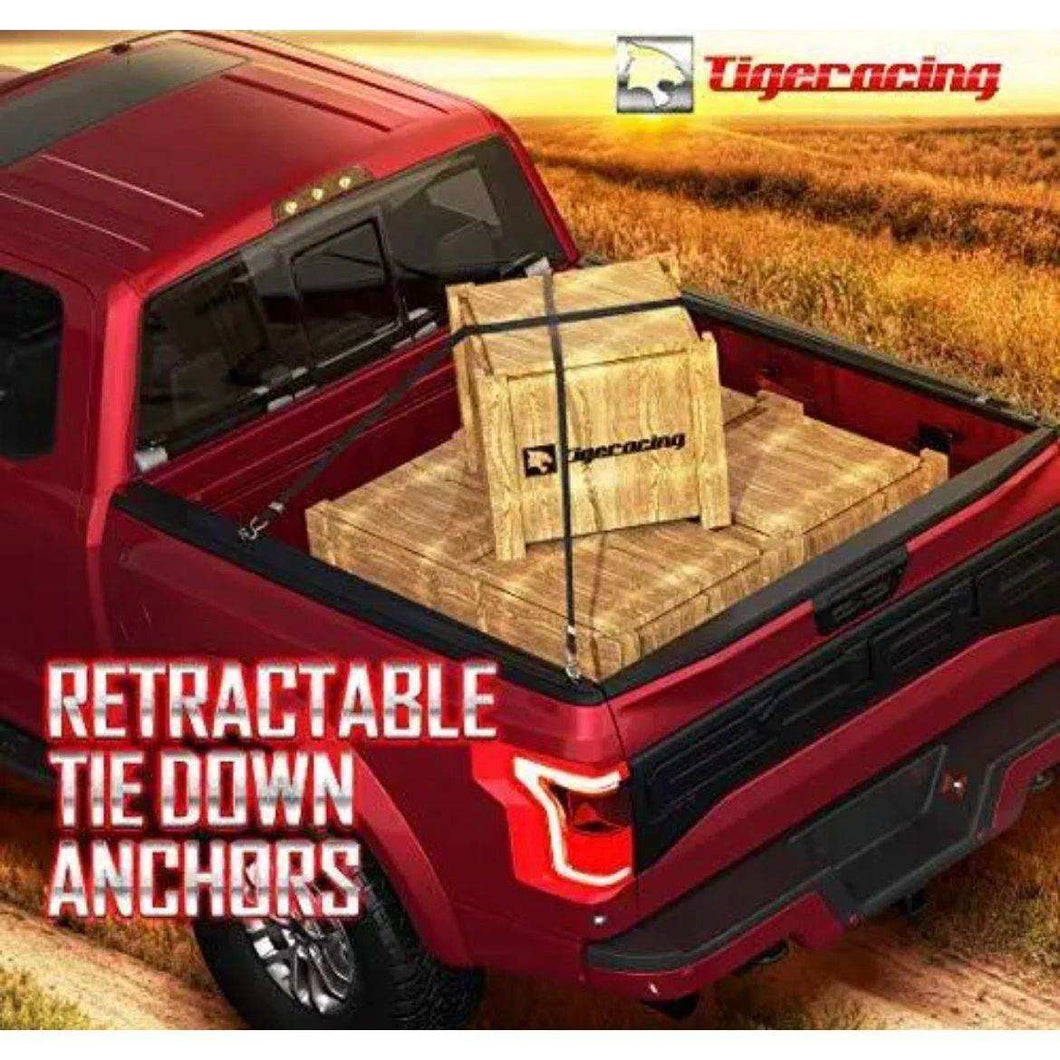 Tigeracing Tie Down Anchors Retractable Truck Bed Top Side D Ring Compatible ...