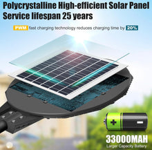 Load image into Gallery viewer, 2500W Large Solar Street Lights Outdoor - Commercial Grade Solar Powered Street Light 120000LM with Remote
