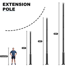 Carregar imagem no visualizador da galeria, 20Ft Commercial Grade Street/Parking/Flag Light Pole, Aluminum + Cage  1-Pack
