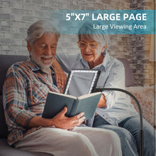 Load image into Gallery viewer, 5X Magnifying Glass with 36 LED Dimmable Light and Stand, Adjustable Brightness Magnifying Floor Lamp, Gooseneck Arm Lighted Magnifier for Reading, Crafts and Close Work
