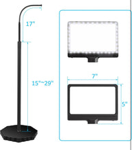 Load image into Gallery viewer, 5X Magnifying Glass with 36 LED Dimmable Light and Stand, Adjustable Brightness Magnifying Floor Lamp, Gooseneck Arm Lighted Magnifier for Reading, Crafts and Close Work
