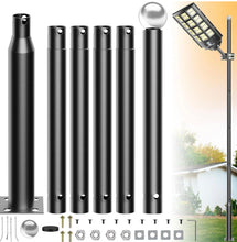 Carregar imagem no visualizador da galeria, 20Ft Commercial Grade Street/Parking/Flag Light Pole, Aluminum + Cage  1-Pack
