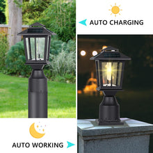 Load image into Gallery viewer, 2 Pack SmartYard Aluminum Solar Post/Fence Lights Outdoor, Wood 4X4 Solar Post Cap Lights
