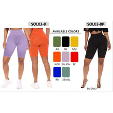 Load image into Gallery viewer, HIGH WAIST SOLID BIKER SHORTS
